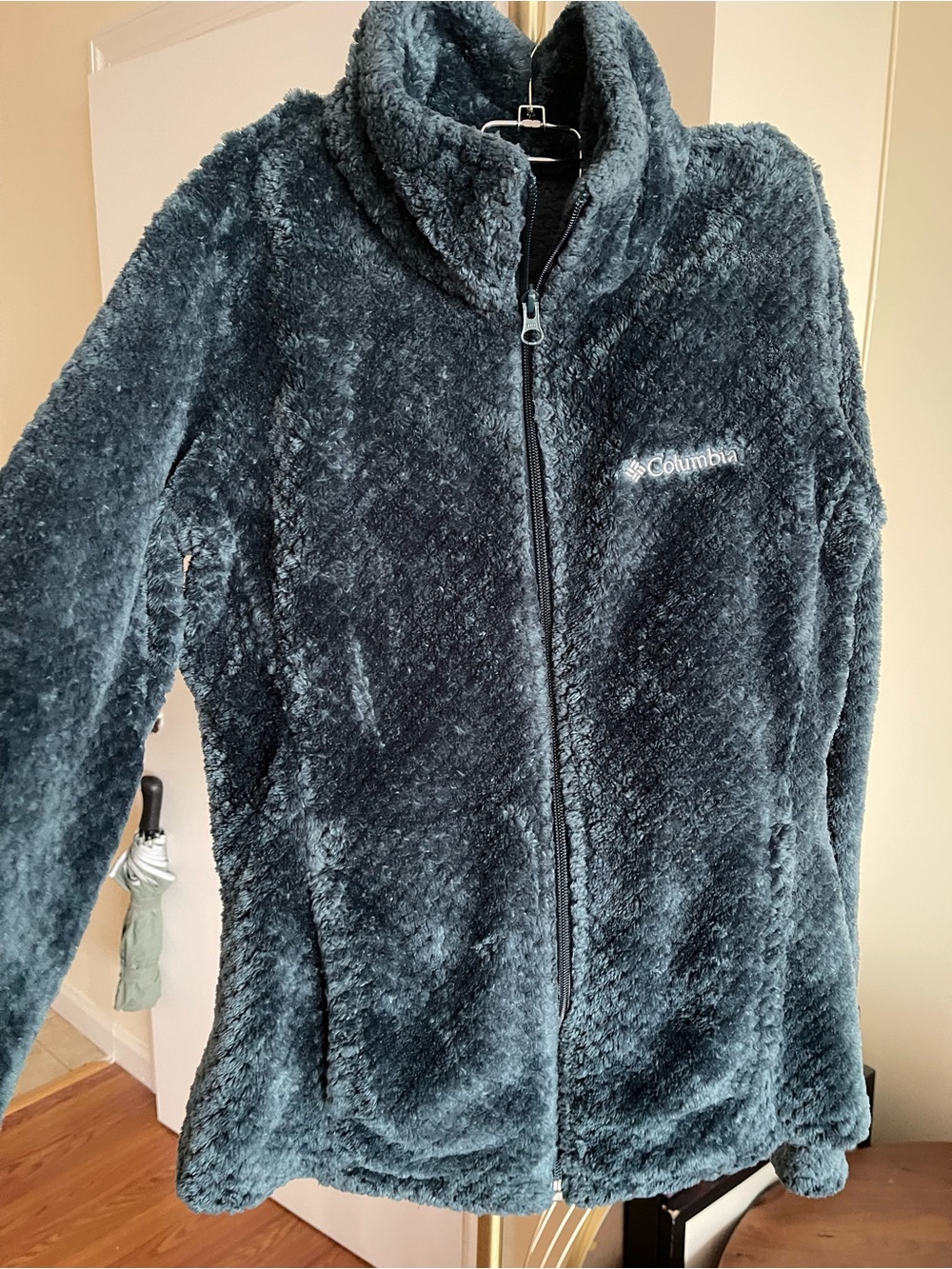 Columbia Plush Full-Zip Fleece Jacket - Charcoal Blue